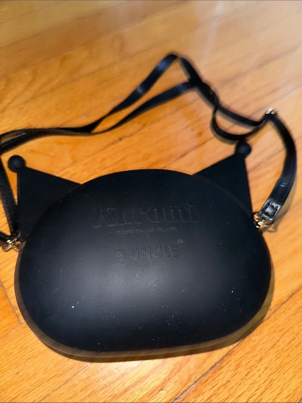 Kuromi Kids Purple Sling mini Backpack and Black silicone Kuromi Crossbody Purse